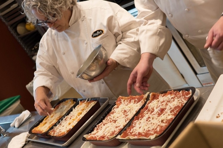 During an exclusive press event last month, Stouffer's staff organized a lasagna cooking session to promote the brand's new "Kitchen Cupboard" initiative.