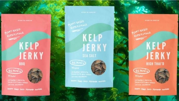 The first products – Sea Salt, BBQ, and High Thai’d Kelp Jerky – will retail at $3.99 for a 1.5oz bag