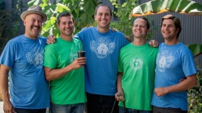 Guayaki founders, from left to right: Michael Newton, Steven Karr, Chris Mann, Alex Pryor and David Karr 