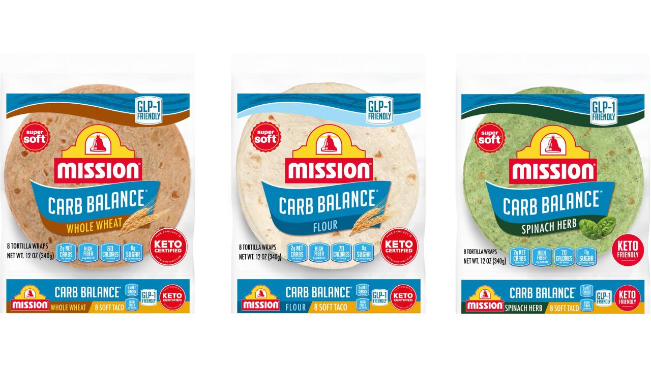 Mission released its Zero Net Carbs Spinach Tortillas in October, noting the product is GLP-1 Friendly and nutrient-dense.