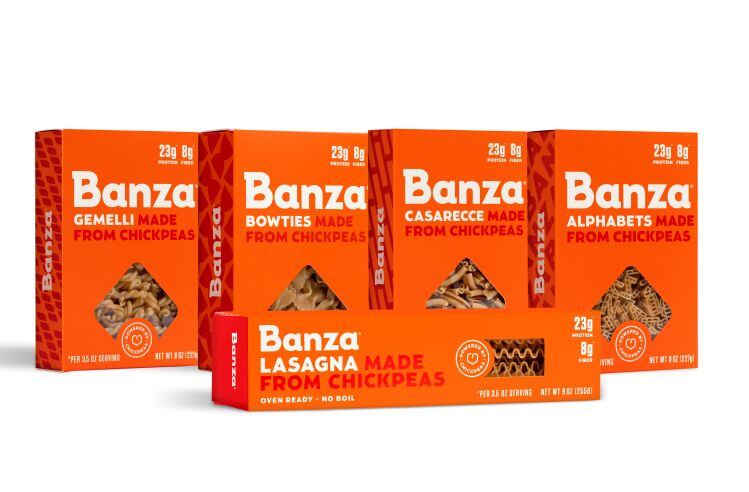 Chickpea-fueled pasta brand Banza raises $20m, plans move into foodservice