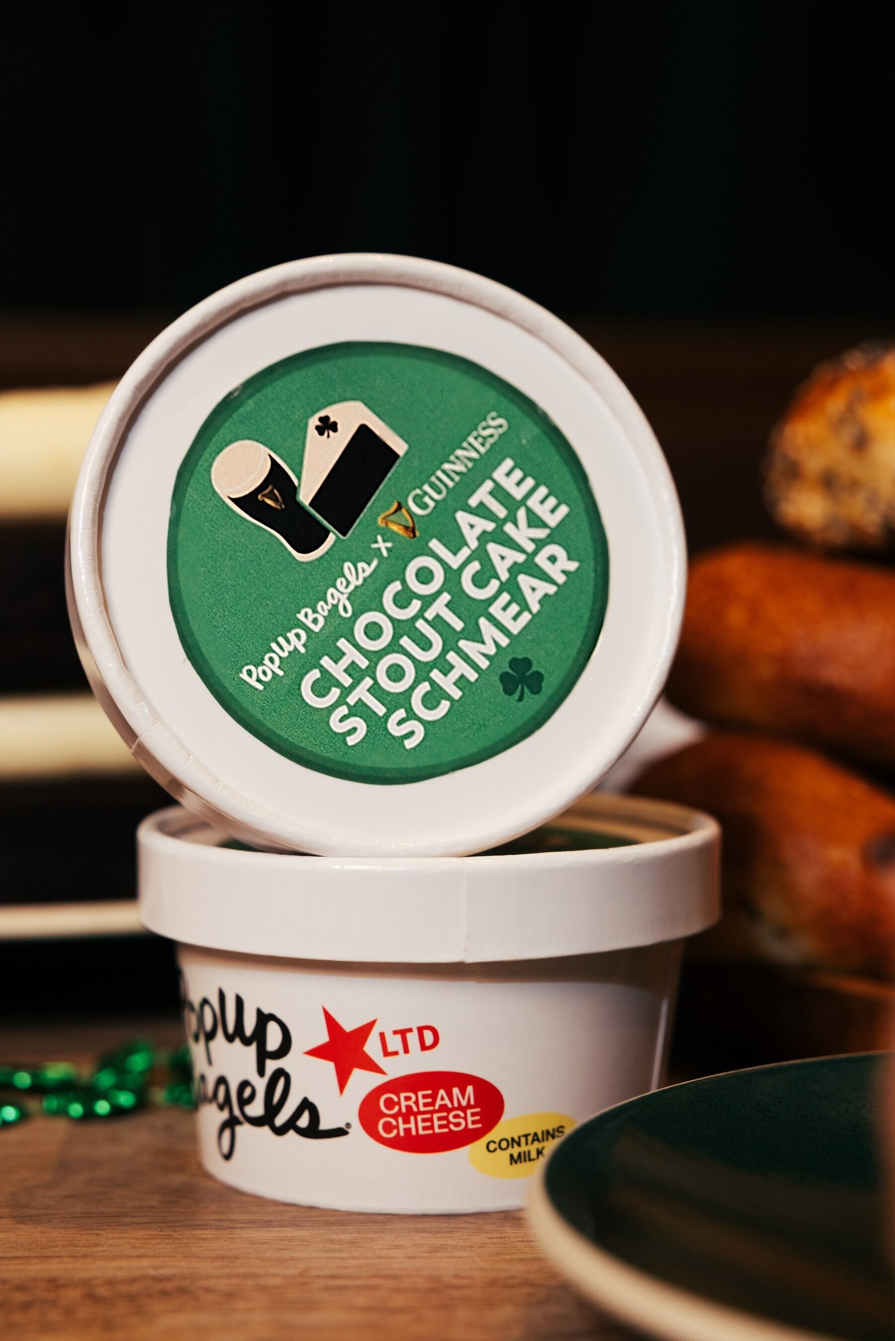 PopUp Bagels offers its Guinness Chocolate Cake Schmear.