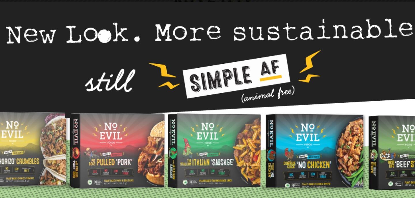 Plastic or paper? No Evil Foods examines which is more sustainable & finds a surprising answer that spurred a packaging refresh to complement new products