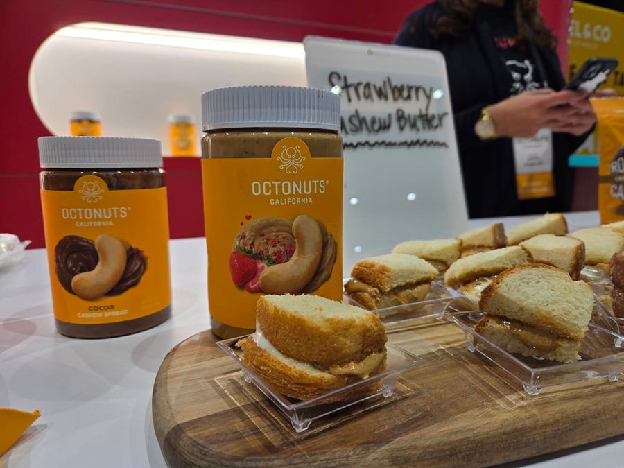 Octonuts is modernizing nut butters with clean-label almond and cashew spreads, including flavor-forward options designed to appeal to younger consumers and better-for-you snackers.