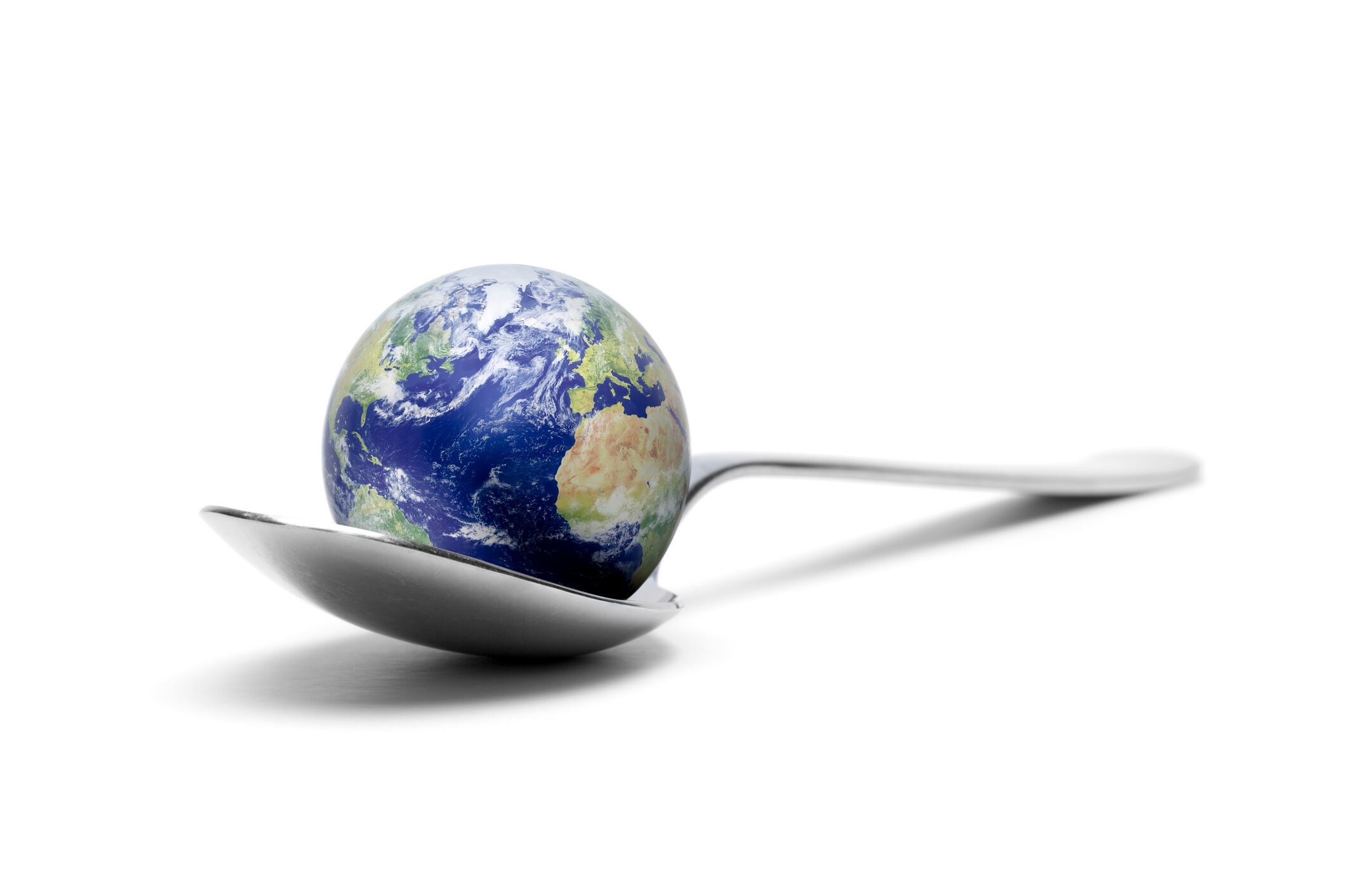 Earth on spoon