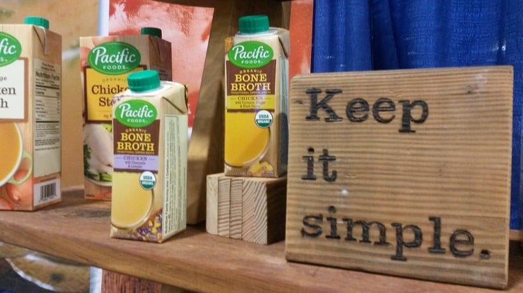 Pacific Foods displays organic bone broth