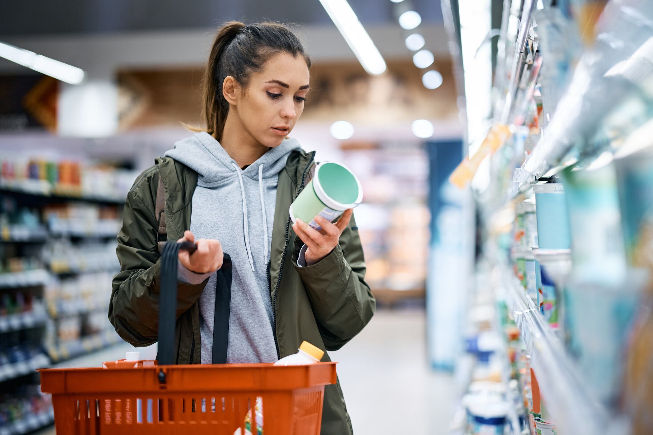 The survey found that 58% of shoppers are looking at labels all or most of the time, according to Acosta Group.