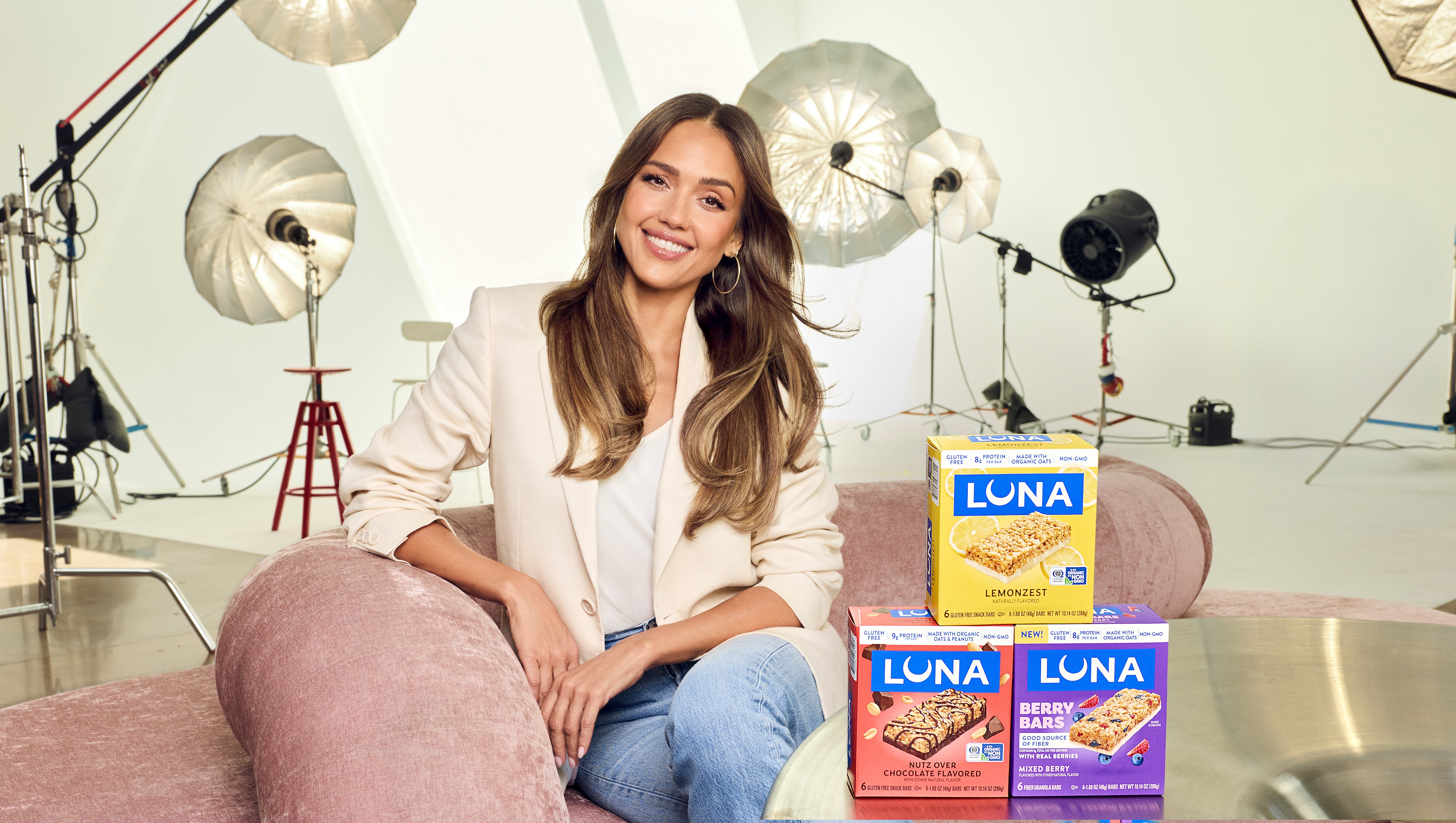 Jessica Alba fronts Luna Bar’s first major campaign in seven years, anchoring a social-first push aimed at reconnecting with women 18–40