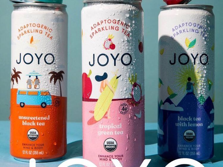 JOYO sparkling tea with adaptogens