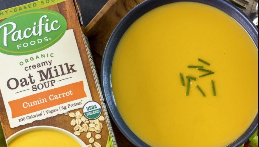 Pacific Foods brings oat milk to the dinner table with new soups, and pea-protein to plant-based broths