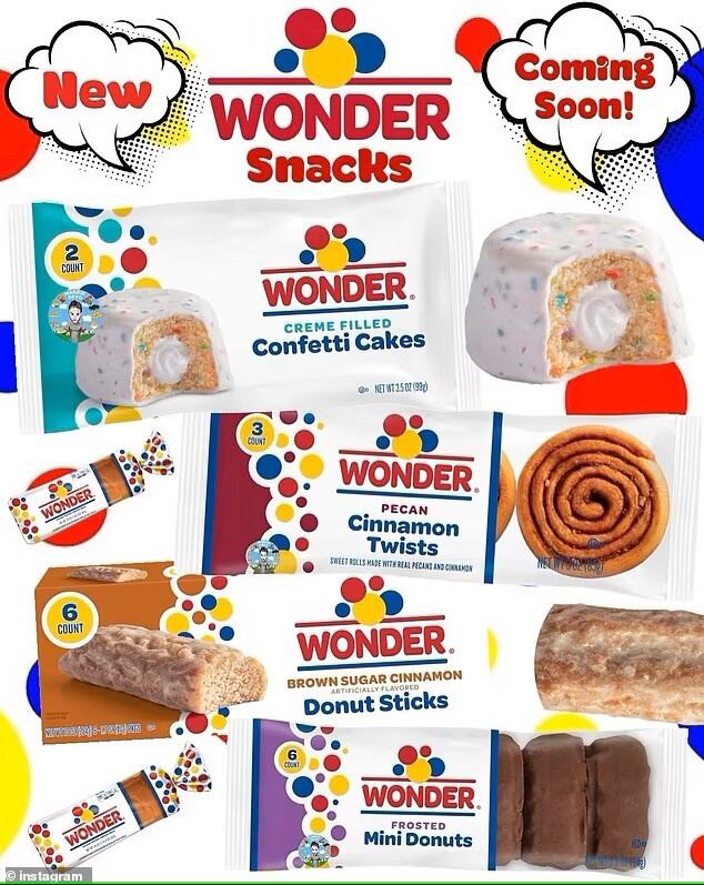 Wonder's new sweet snack lineup