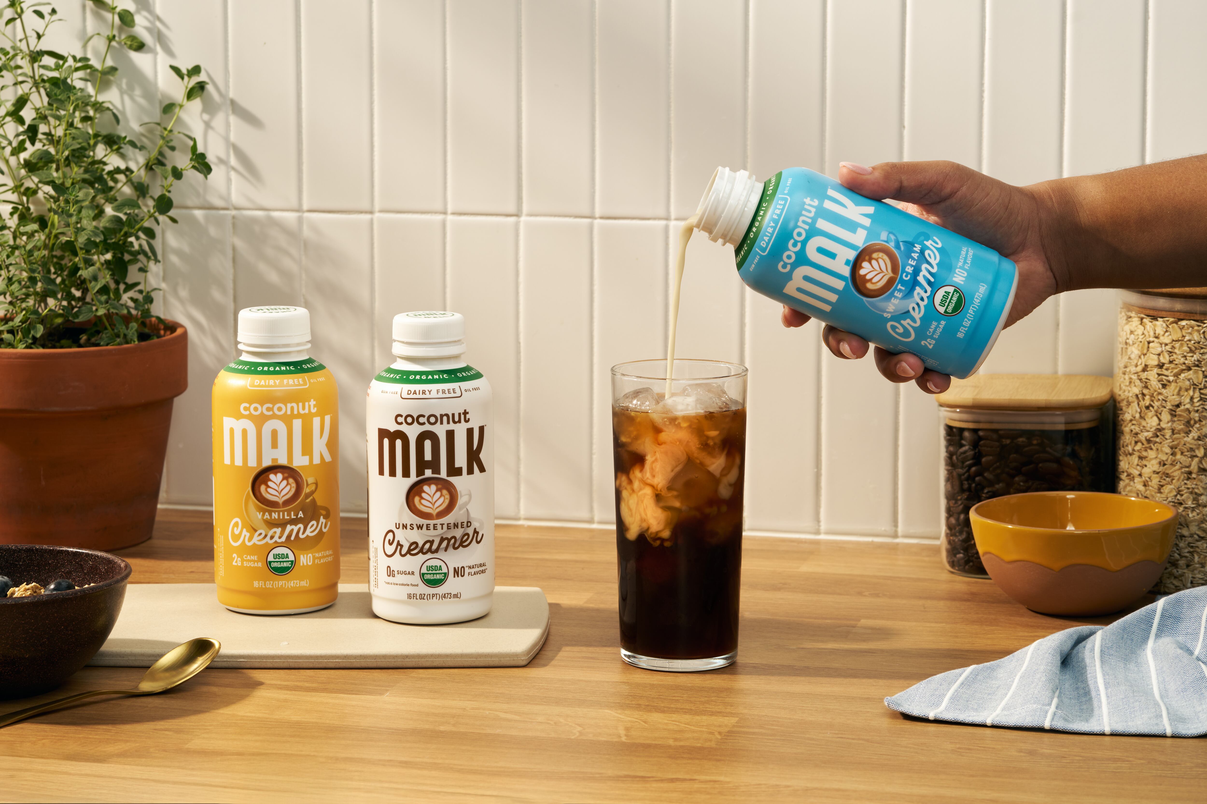 Malk expands plant-based coffee creamer range.