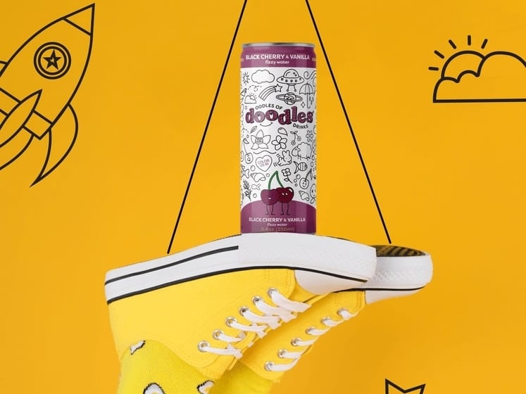 The idea for Oodles of Doodles, a sparkling water and juice brand for kids, came from an unexpected source: the founder’s own children.