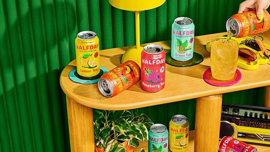 Halfday iced tea rebrands to spotlight gut health and taste