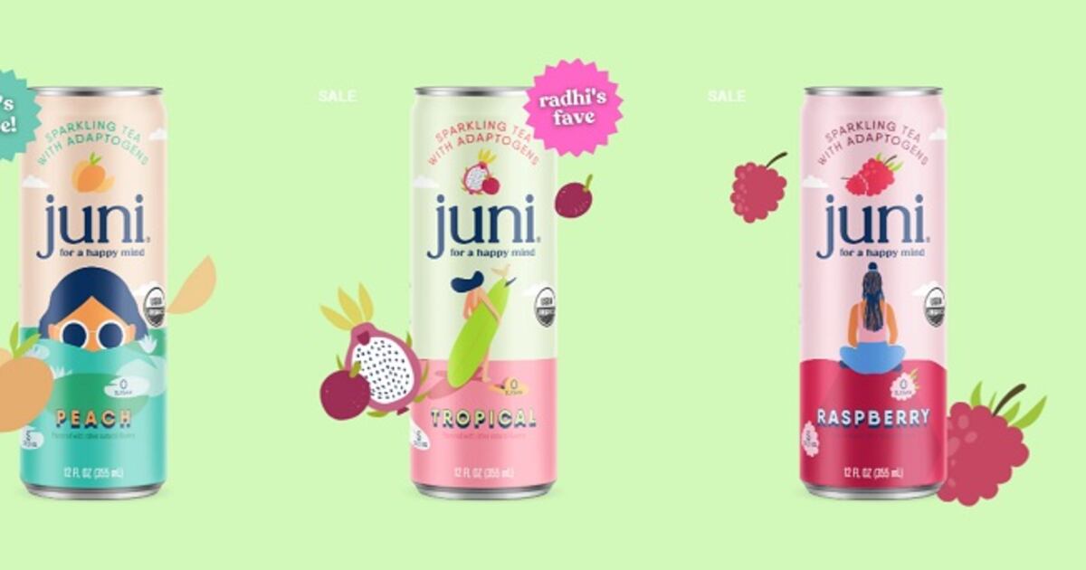 Juni sparkling tea blends cultures, benefits for body & mind from ...