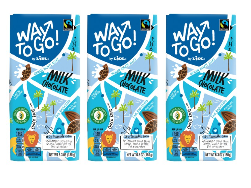 Way to Go! Lidl launches exclusive Fairtrade chocolate bars in US stores