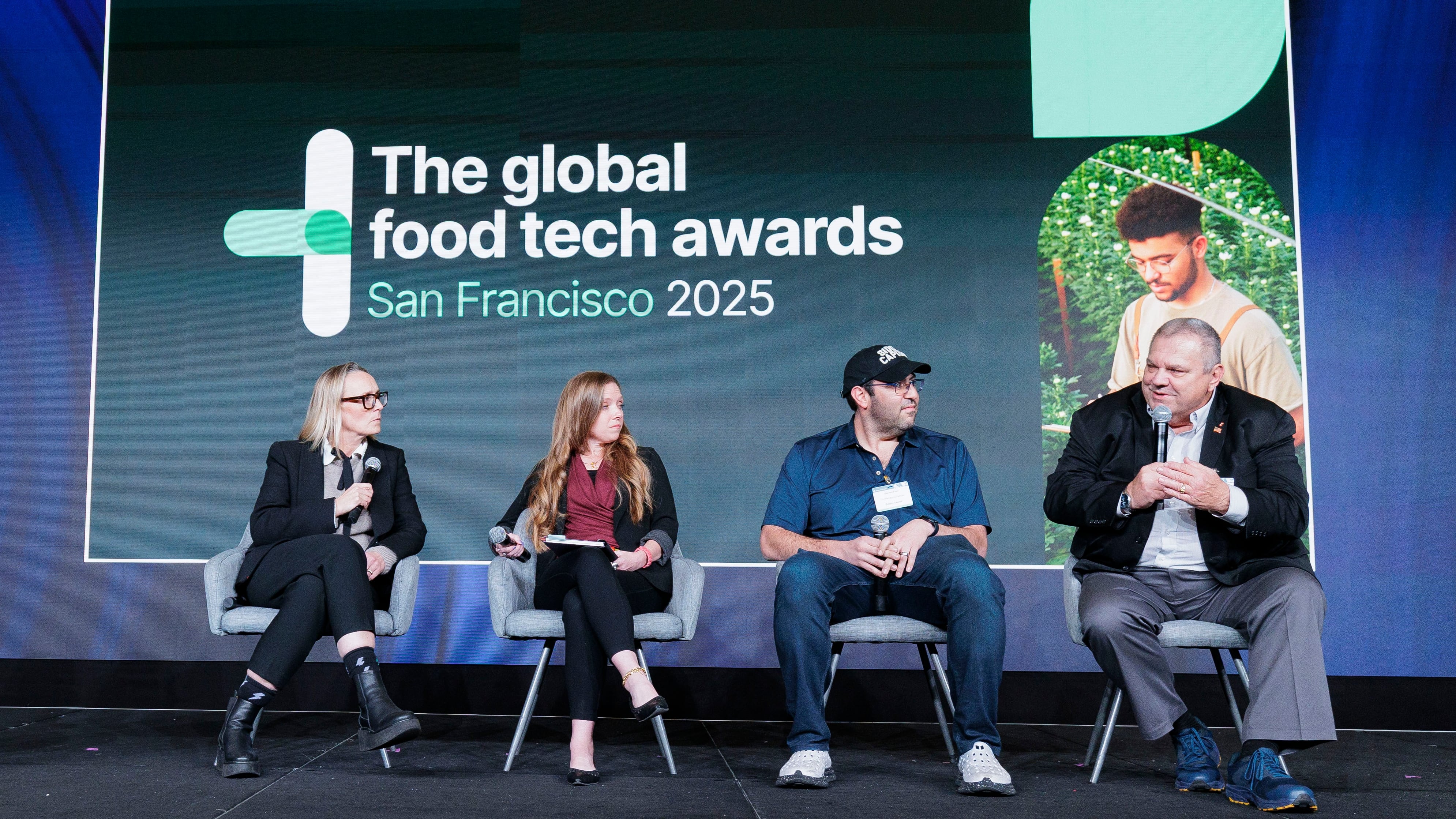 Global Food Tech Awards America heat judges Bill Aimutis, Steven Finn and FoodNavigator editor Elizabeth Crawford discuss the newly launched competition with editor in chief Jess Spiring and Future Food-Tech producer Chloe Nunn