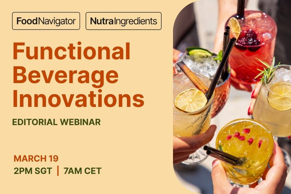 Register for our free broadcast: Functional Beverage Innovations.