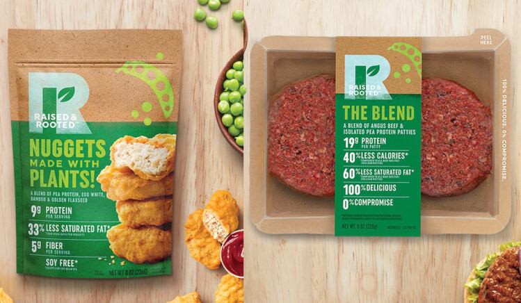 From ‘made with plants’ to plant-based… Tyson eliminates eggs from Raised & Rooted nuggets, drops ‘blended’ burger