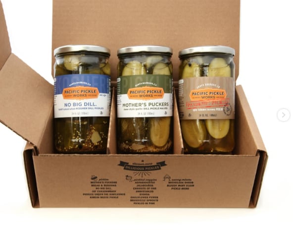 Pacific Pickle Works pickles come in a number of cleverly-named varieties, such as the habanero-flavored Pandemonium Pickles and the kimchi-flavored Kimchi meets Pickle.