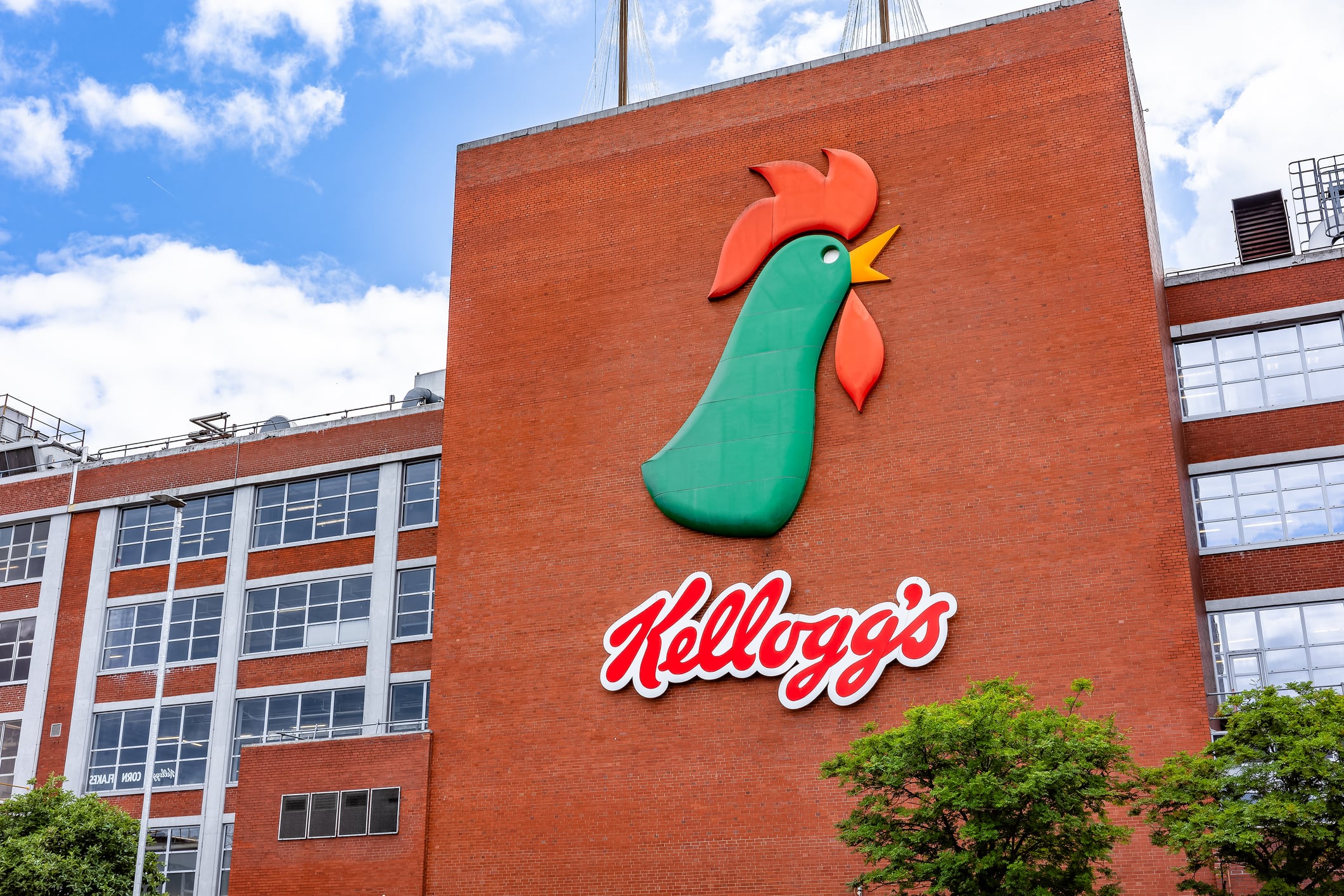 Manchester, United Kingdom – June 24, 2023: Trafford Manchester UK 24 June 2023. Kellogg's factory Trafford park Manchester UK.