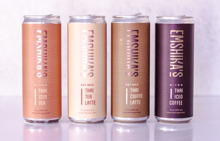 Nitro Thai iced tea and coffee from Emshika's