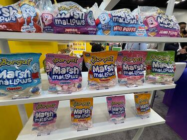 Borgat's marshmallows in classic, twist and heart shapes