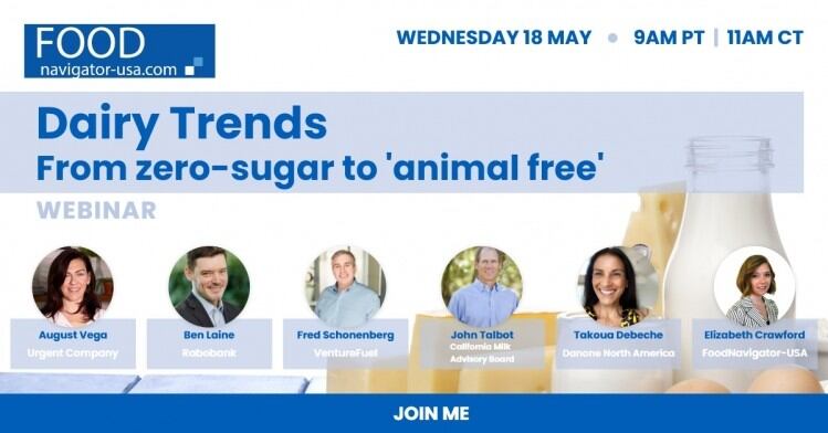 WEBINAR tomorrow (May 18): Dairy trends, from zero-sugar to animal-free