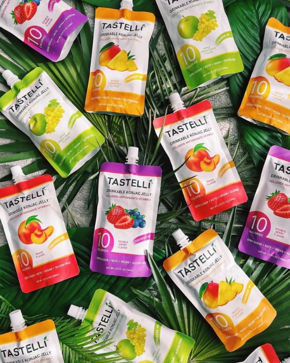 Tastelli is also bringing konjac products to US consumers with jelly snacks in a pouch.