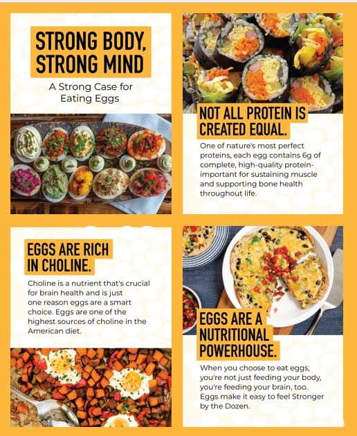 American Egg Board's "Stronger by the Dozen" campaign