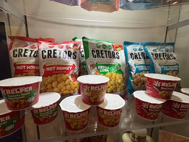G.H. Cretors' hot honey, kettle corn with tajin and salted caramel butter flavors