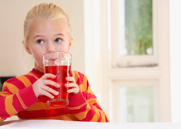 Children are drinking fewer sugary drinks, but consumption still outpaces unsweetened juice – prompting call for tighter advertising standards 