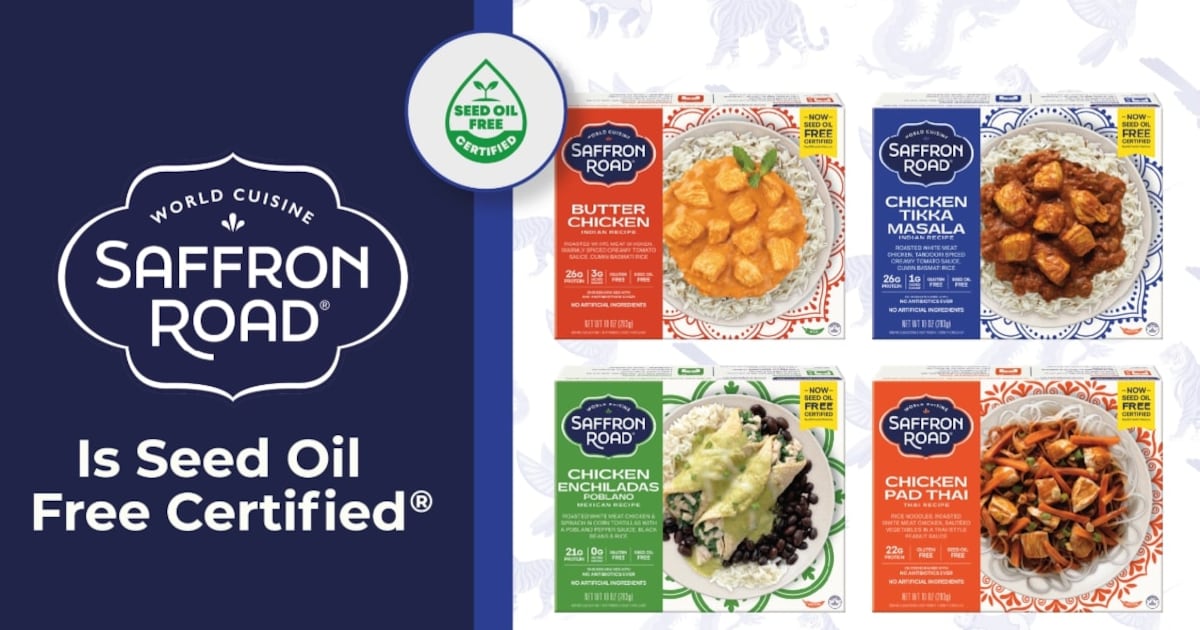 Saffron Road’s seed oil-free certification aims to ‘level up’ frozen aisle Saffron Road’s seed oil-free certification aims to ‘level up’ frozen aisle