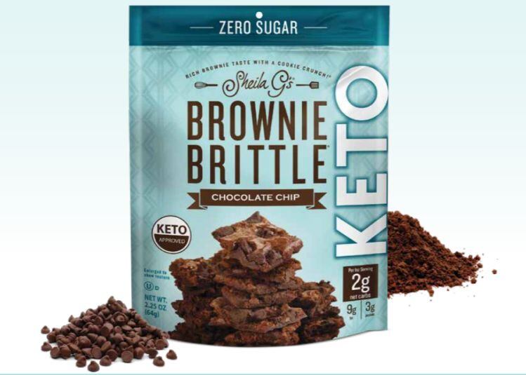 Keto brownie brittle