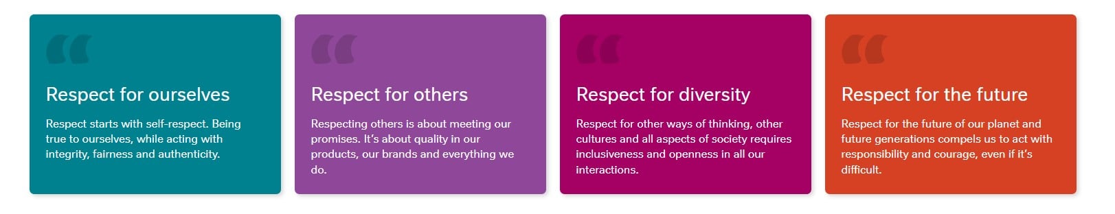 nestle values