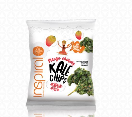 Mango chutney kale chips