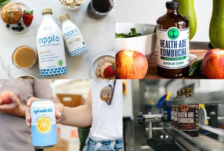 Which beverage brands are delivering triple digit growth?