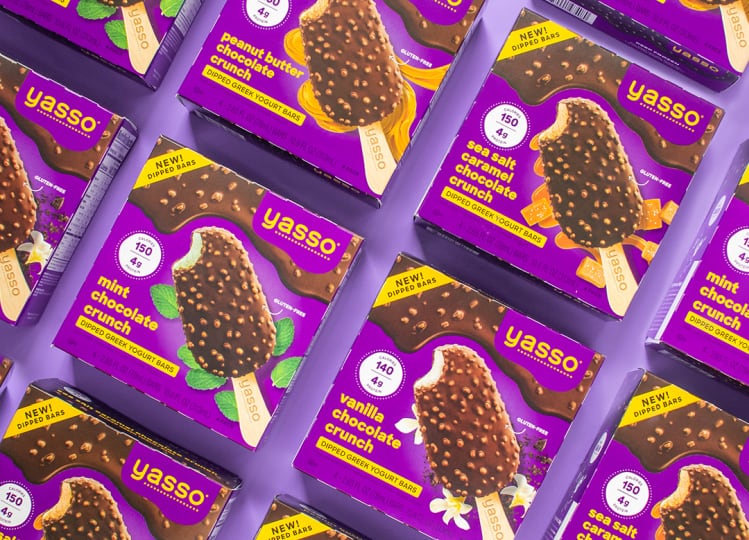 Yasso adds indulgence with chocolate dipped Greek yogurt bars