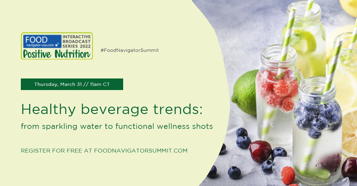 WATCH ON DEMAND: Healthy beverage trends: From sparkling water to wellness shots