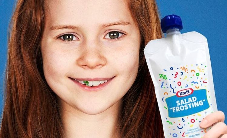 Some, er, 'frosting' with your salad? Kraft Heinz wants you to #LieLikeAParent