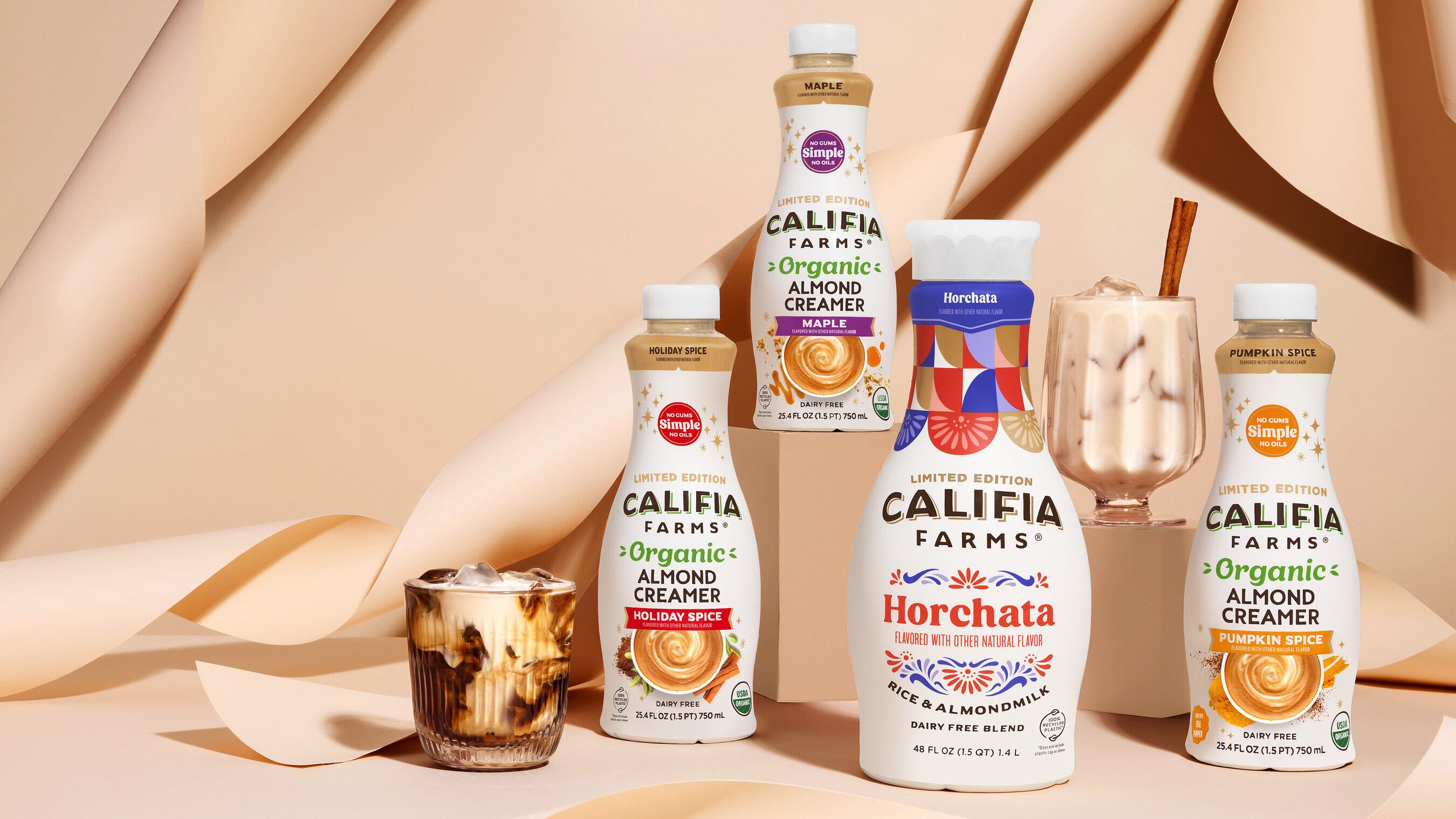 Califia Farms introduces new Simple & Organic holiday almond creamers and Horchata