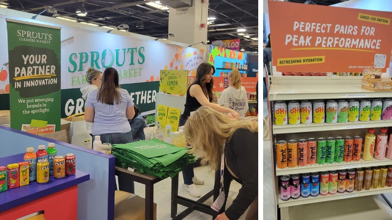The Sprouts booth at Expo West is a popular booth for emerging CPG brands.