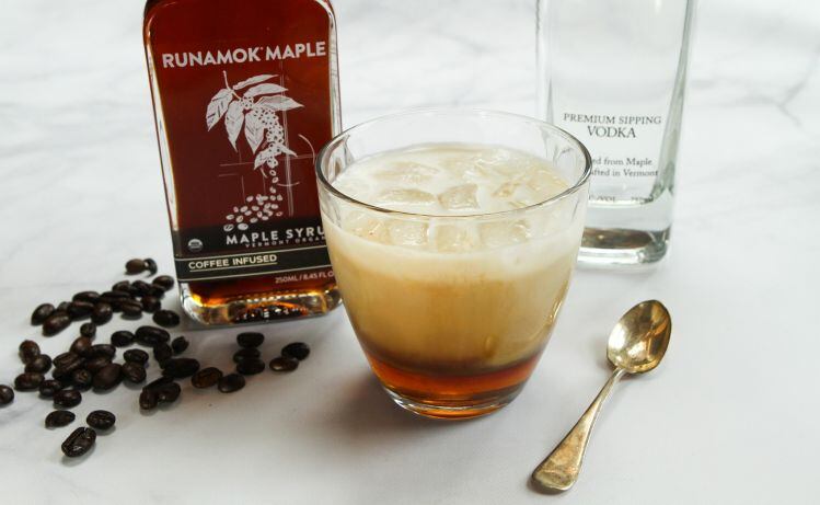 Coffee infused maple syrup