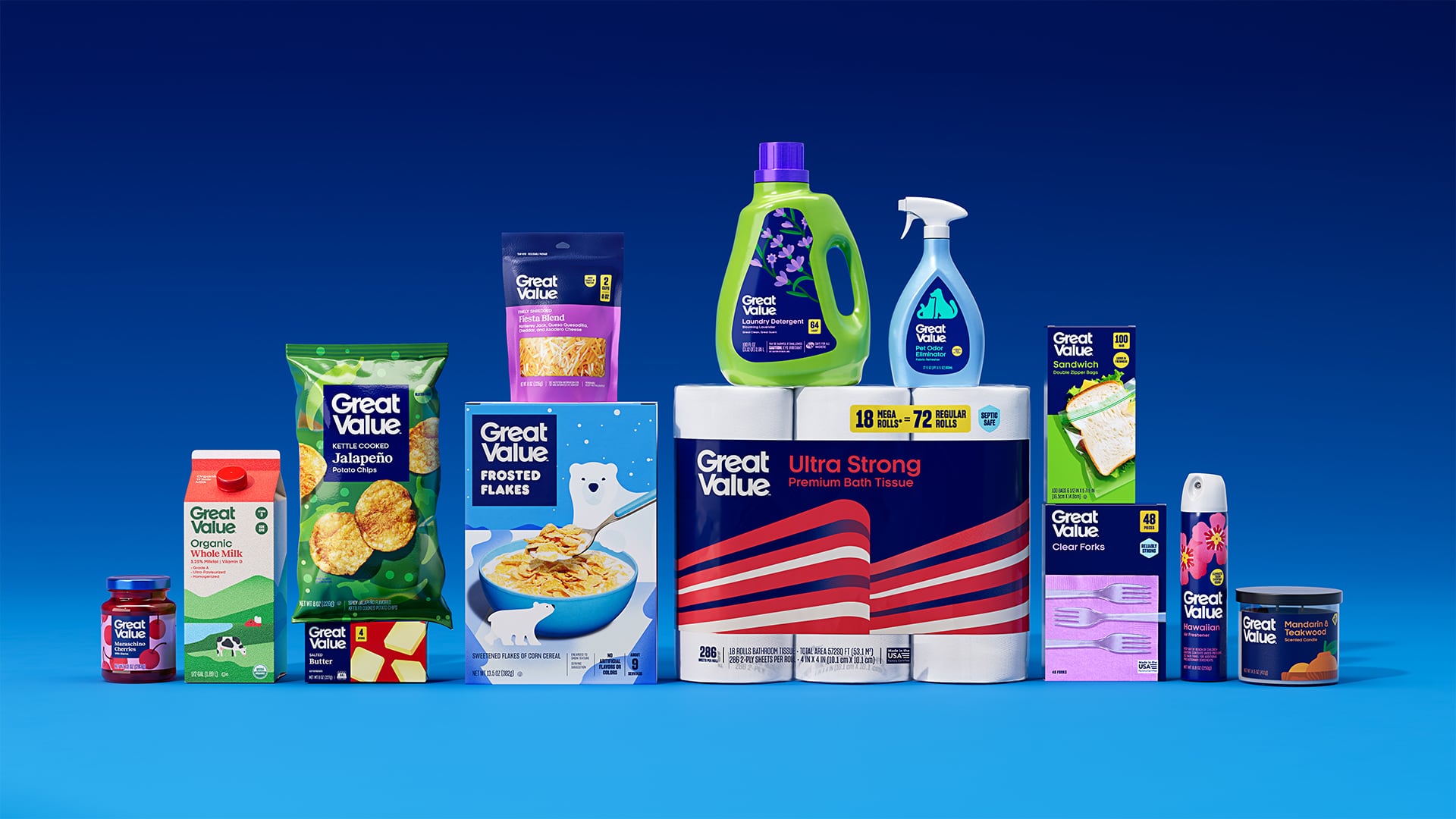 Walmart is rolling out a redesigned look for its Great Value private label brand across thousands of items, aiming to boost appeal as more shoppers seek affordable options that still feel premium.