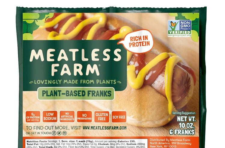 Meatless Farm launches pea-protein-fueled hot dogs