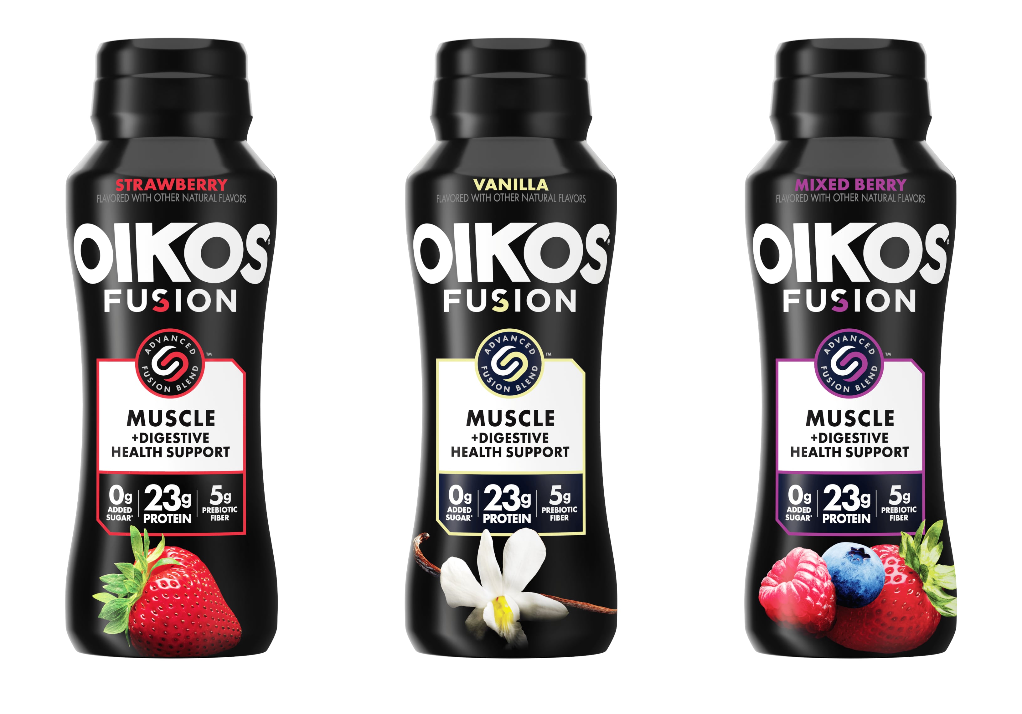 danone oikos fusion range in 7 fl oz bottles
