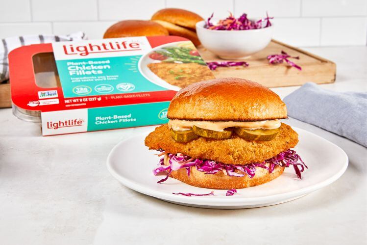 Lightlife unveils fresh breaded plant-based chicken