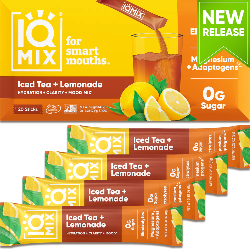 IQMIX Iced Tea + Lemonade was released in July.