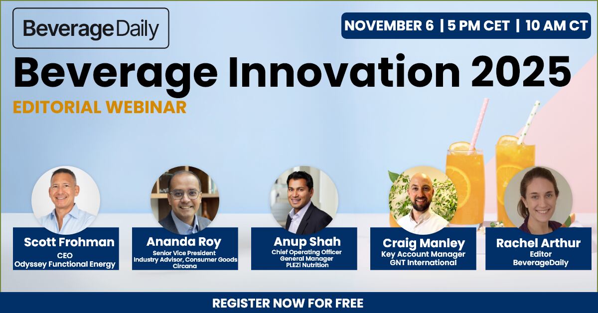 Join us for Beverage Innovation 2025! Click on the image to register for free.