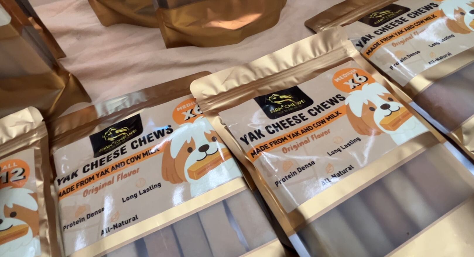 Nak Chews sources yak and cow milk from Himalayan farmers and manufactures its dog treats in Nepal.